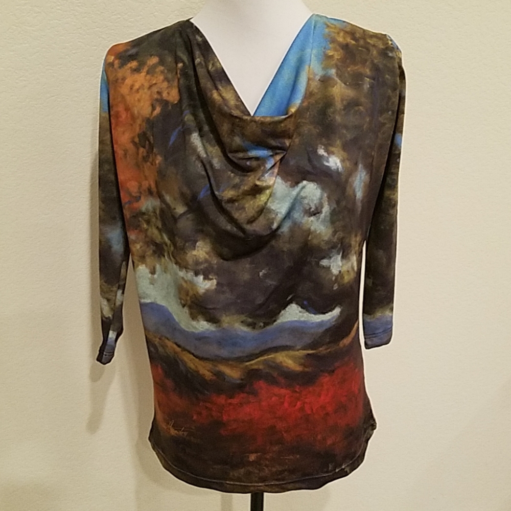 Drape Neck Top